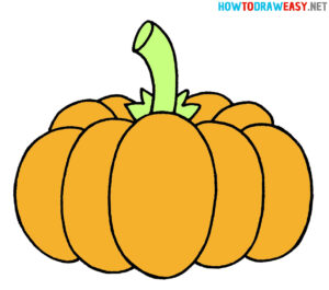 How to Draw a Pumpkin - How to Draw Easy