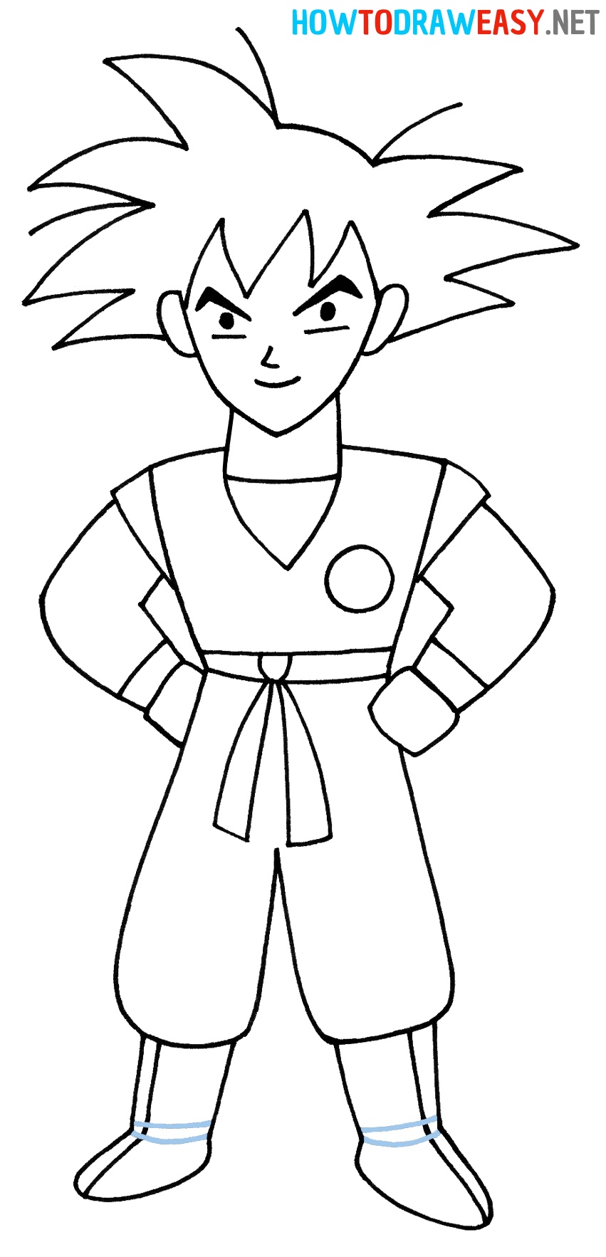 How to Sketch Goku