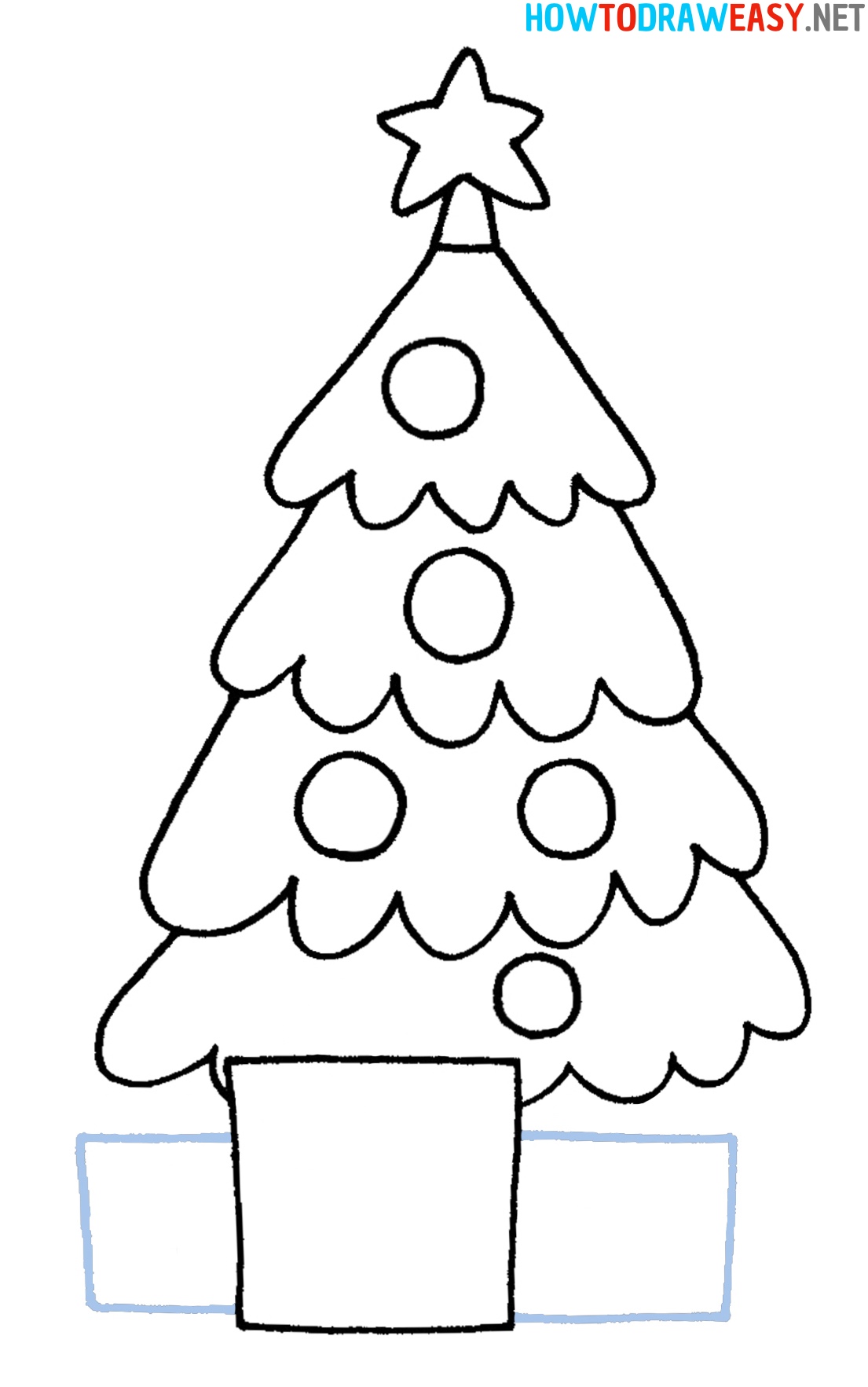 How to Sketch a Christmas Tree