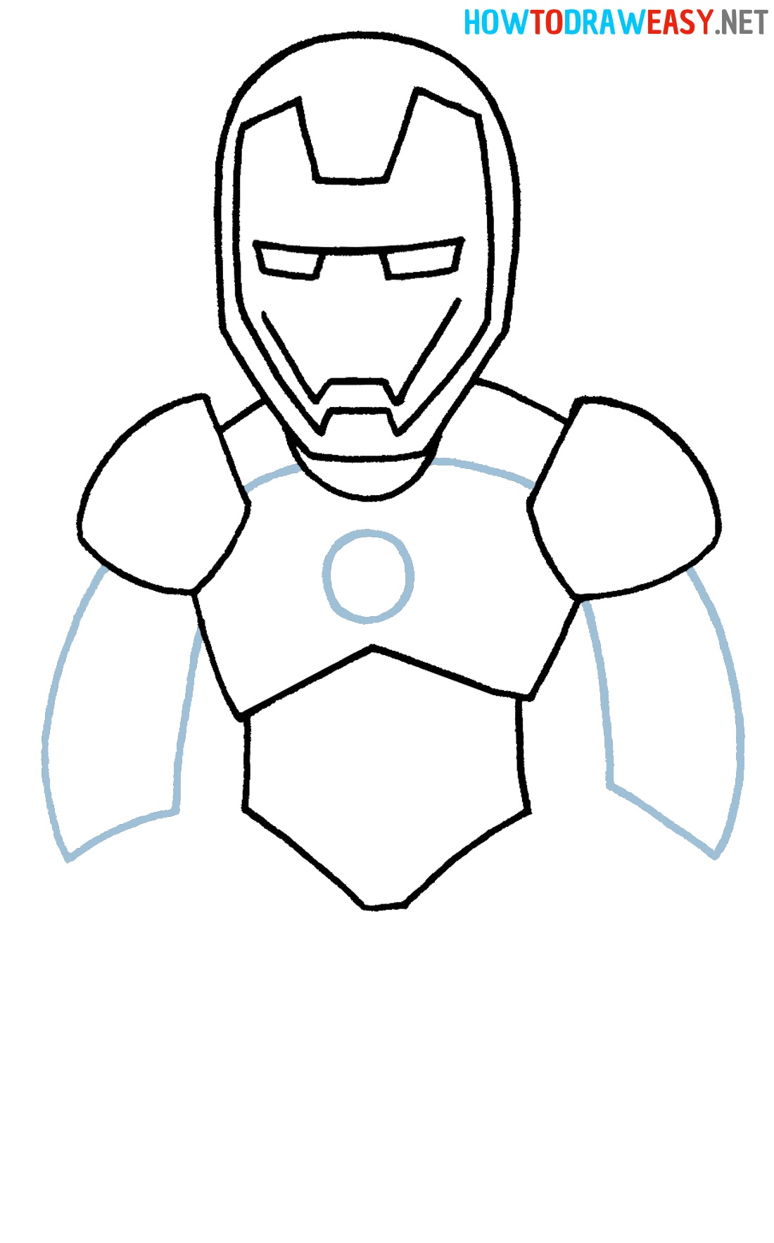 Iron Man Drawing Tutorial