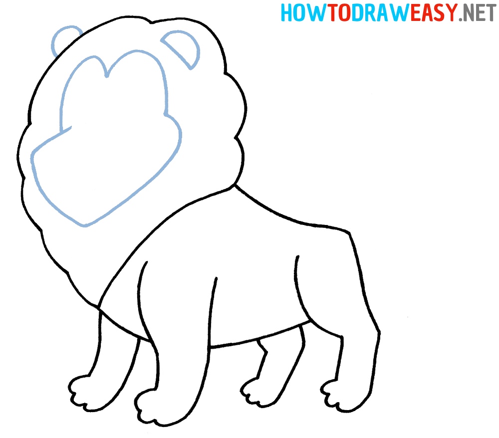 Lion Drawing Tutorial for Kids