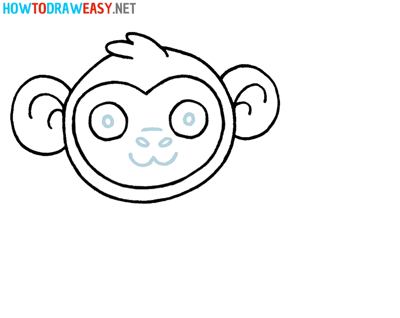 Monkey Sketch Easy
