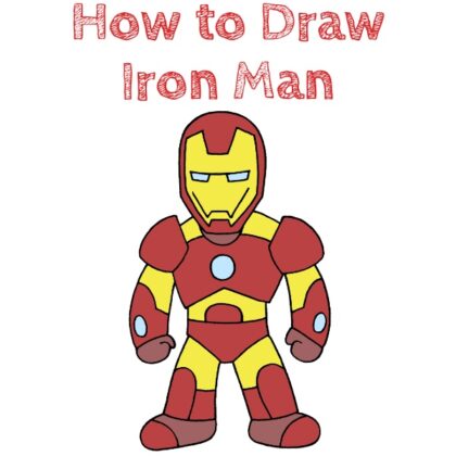 Step by Step Iron Man Drawing
