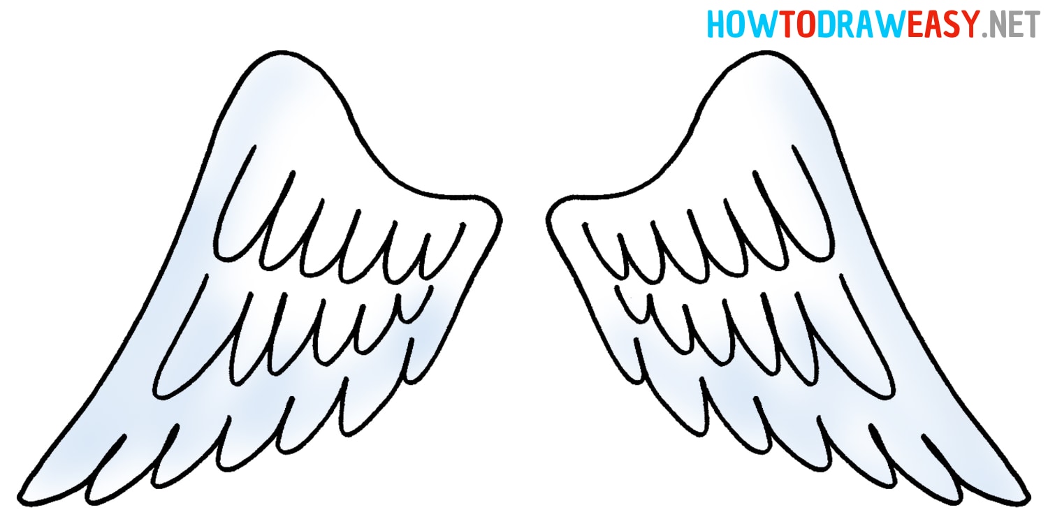 How to Draw Angel Wings - Draw for Kids