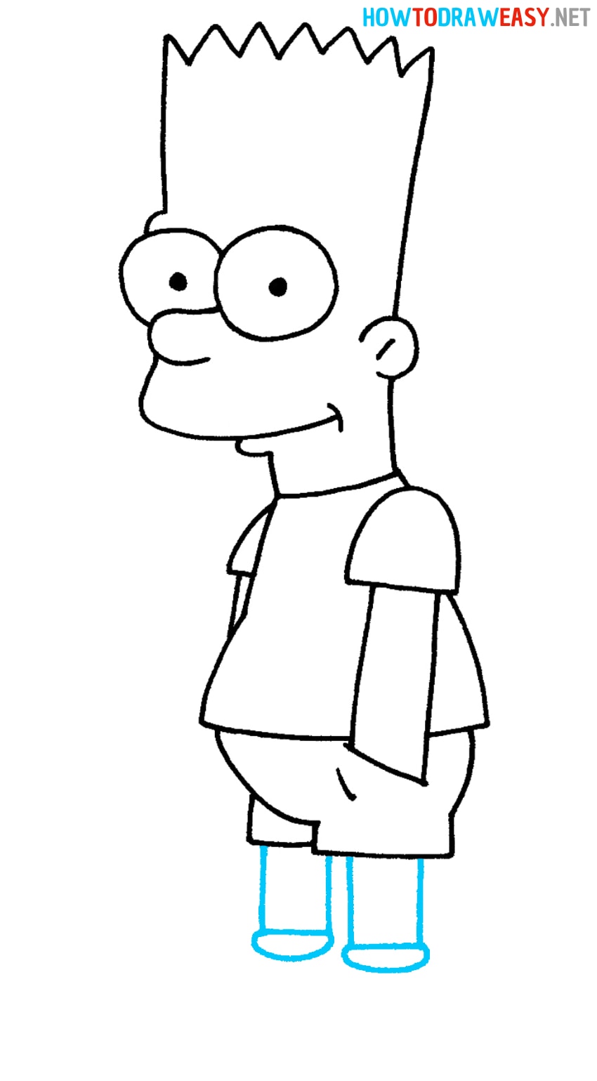 Bart Simpson Easy Drawing