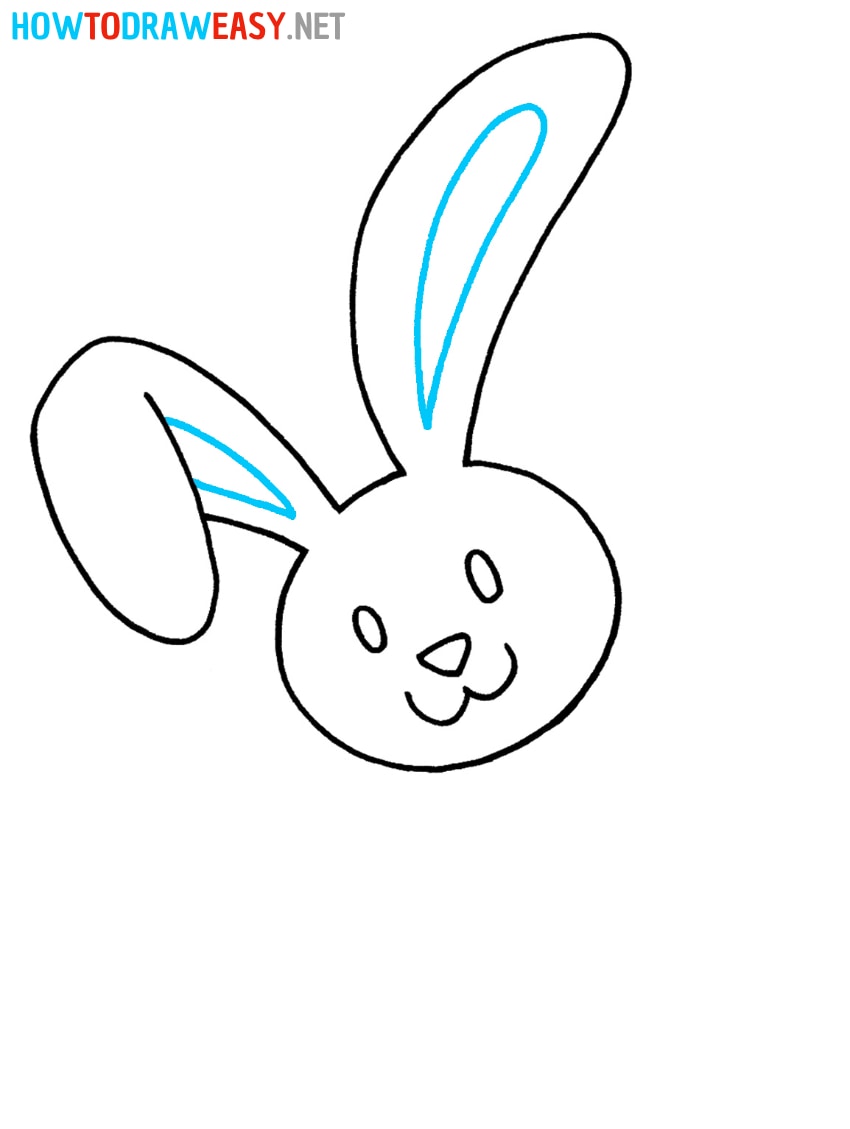 Cute Easter Bunny Drawing