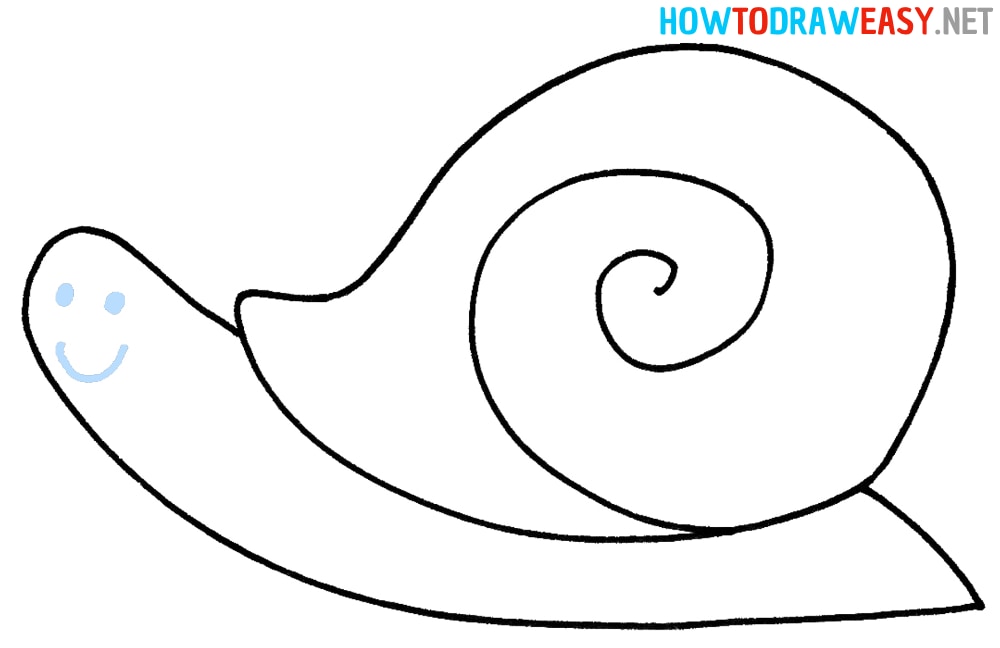 Cute Snail Drawing