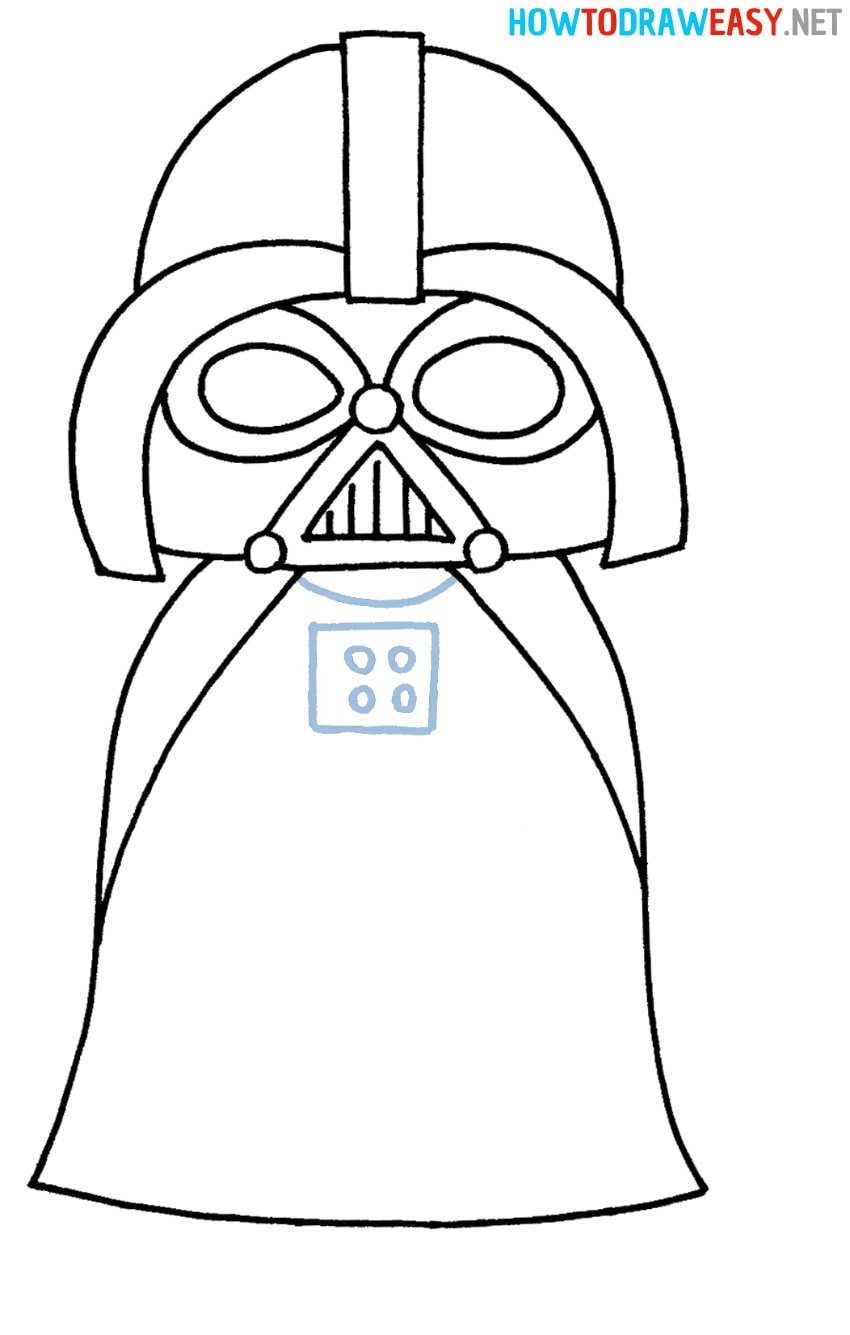 Darth Vader Easy Drawing