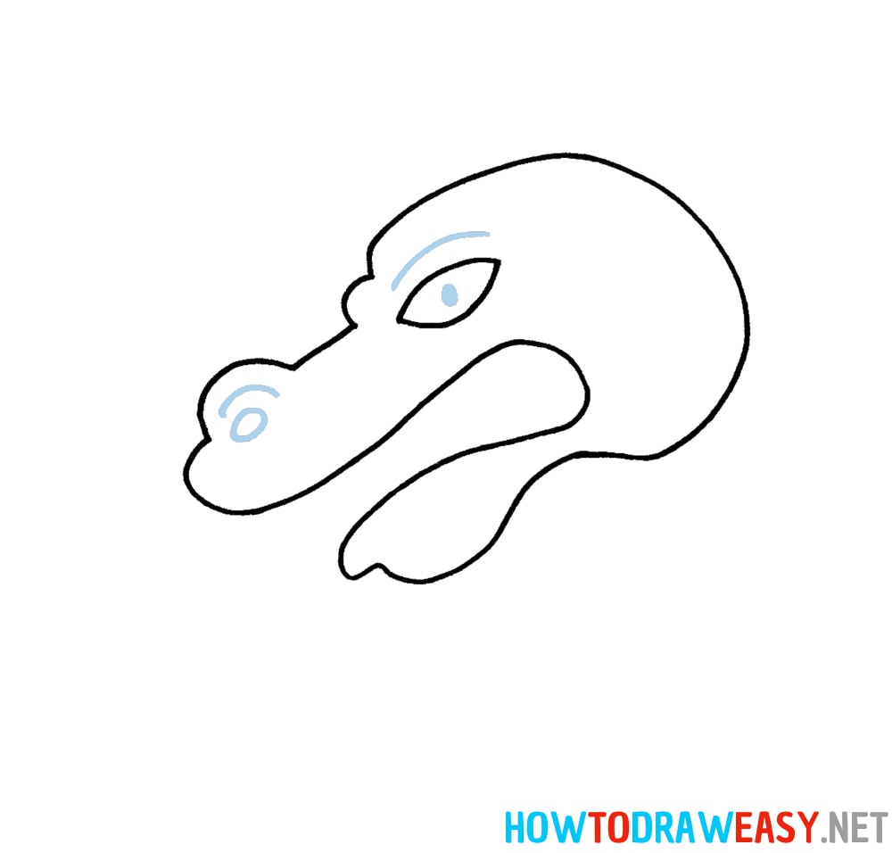 Dragon Head Drawing for Beginners