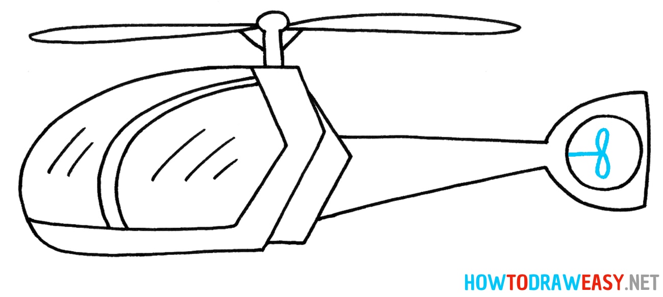 Drawing of a Helicopter