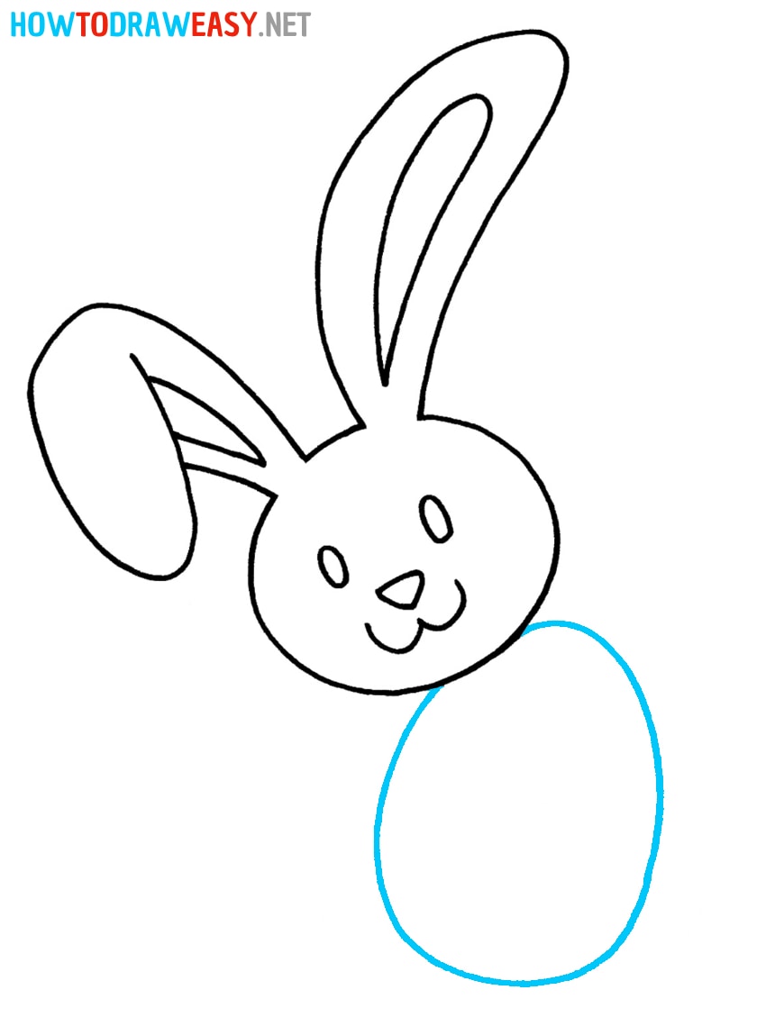 Easter Bunny Drawing for Easter