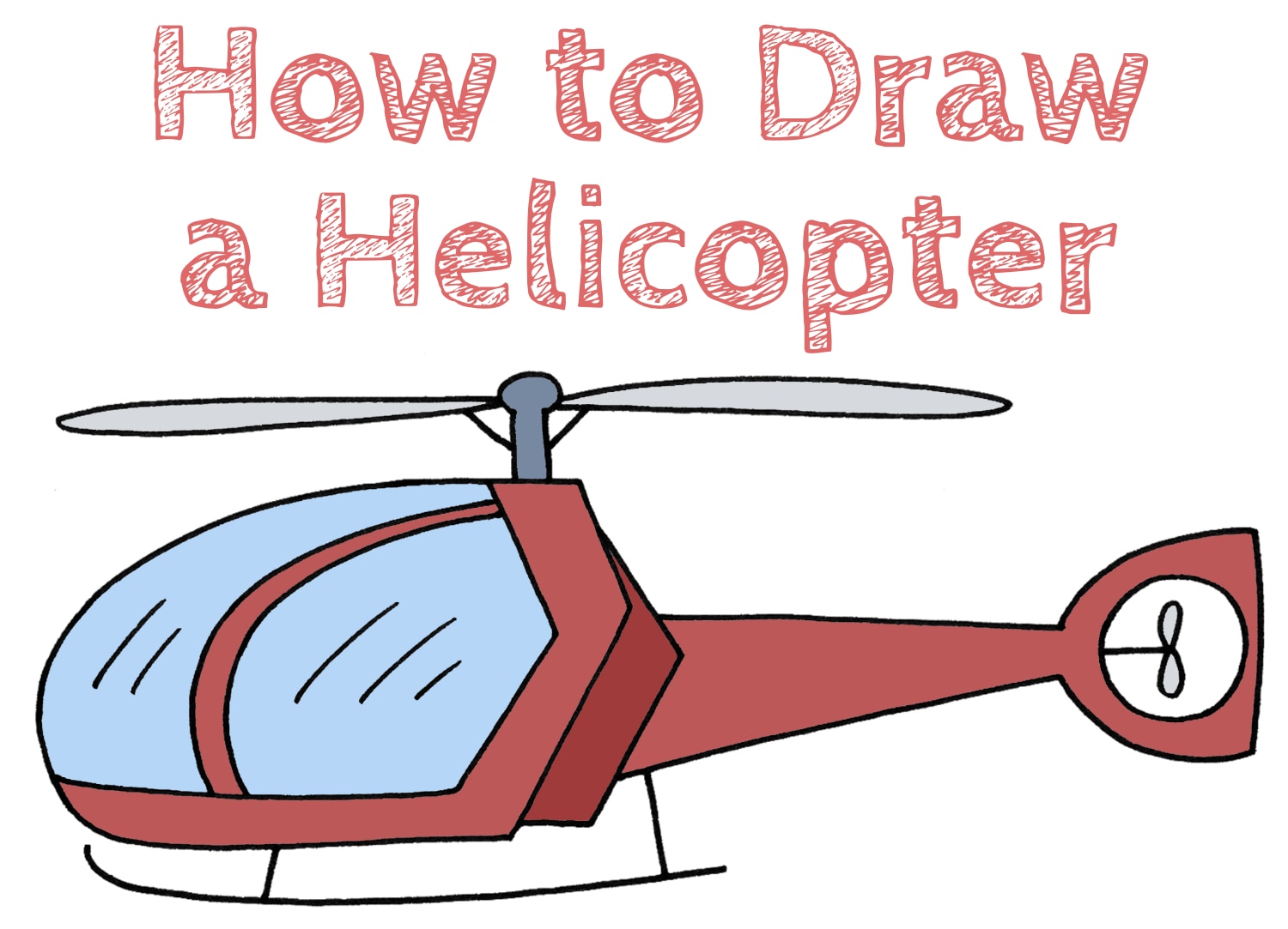 Helicopter Drawing Easy