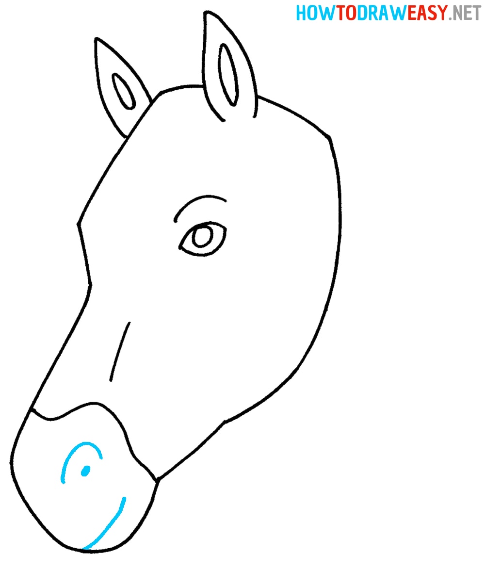 Horse Head Pencil Drawing