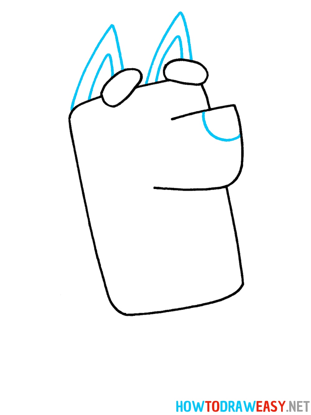How to Draw Bluey Cartoon