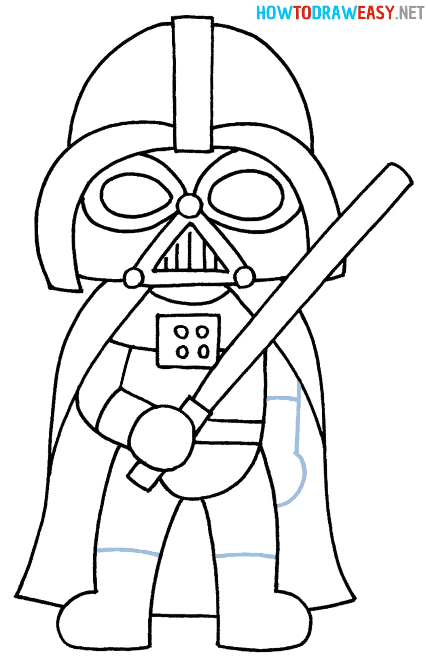 How to Draw Darth Vader Easy