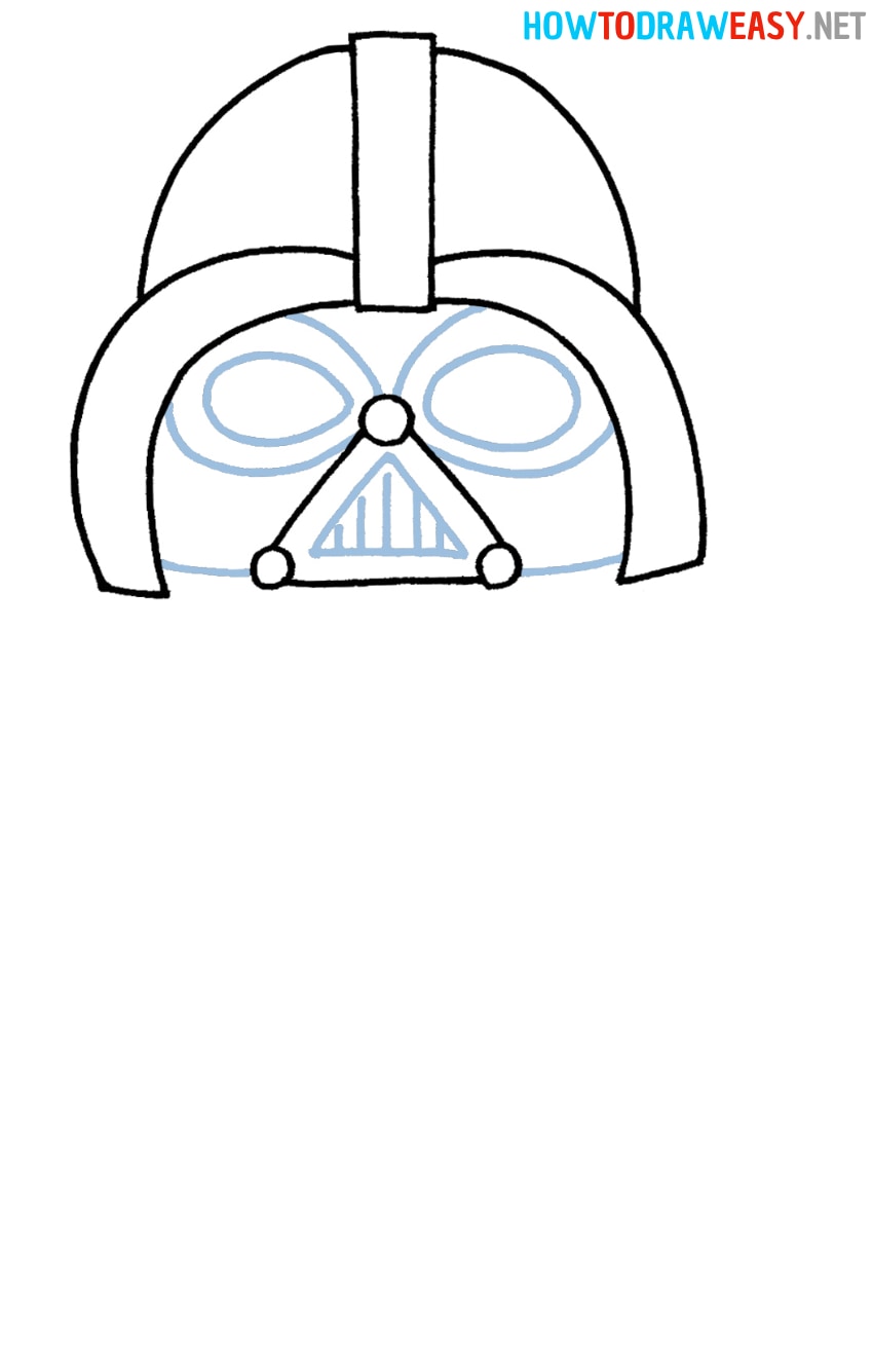 How to Draw Darth Vader Mask