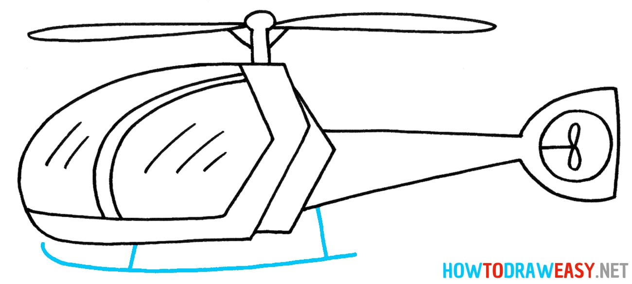 How to Draw a Helicopter Easy