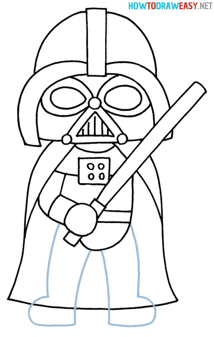 How to Draw an Easy Darth Vader