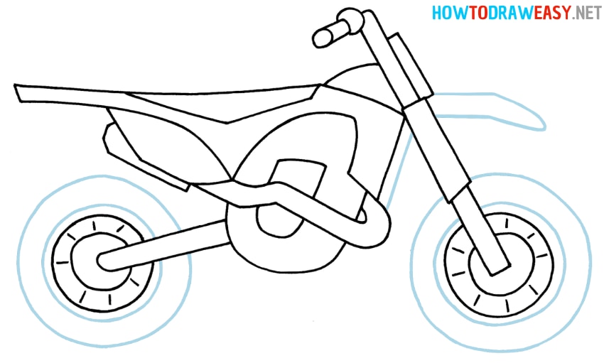 How to Draw an Easy Motorcycle