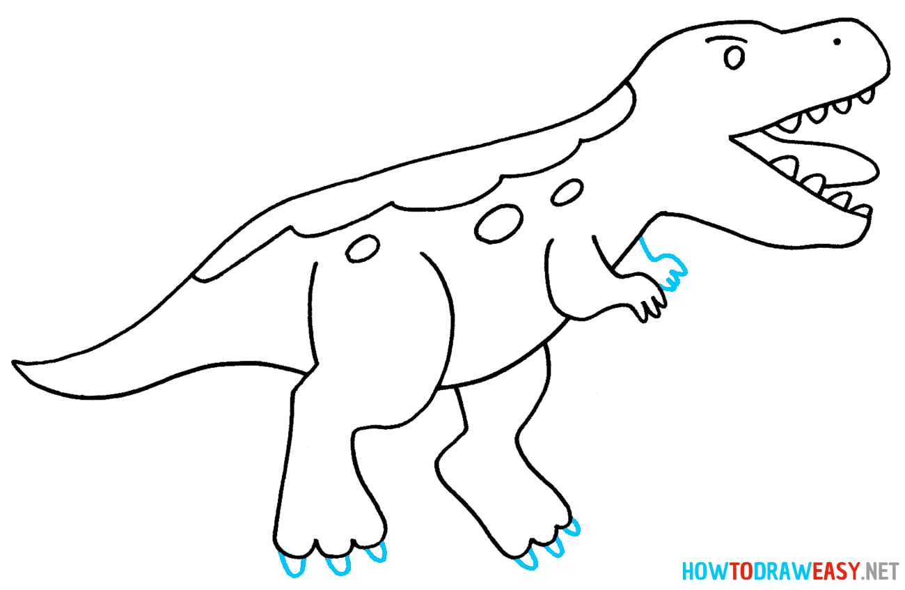 How to Draw an Easy T-Rex