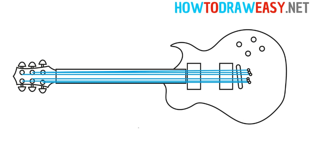 How to Draw an Electric Guitar for Beginners