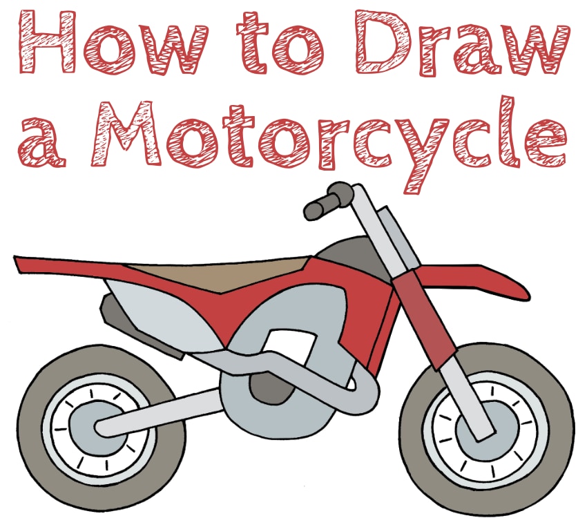 How to Draw a Motorcycle Draw for Kids
