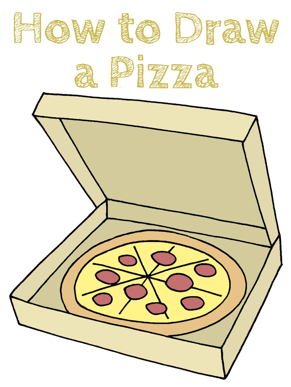 Pizza Drawing Tutorial