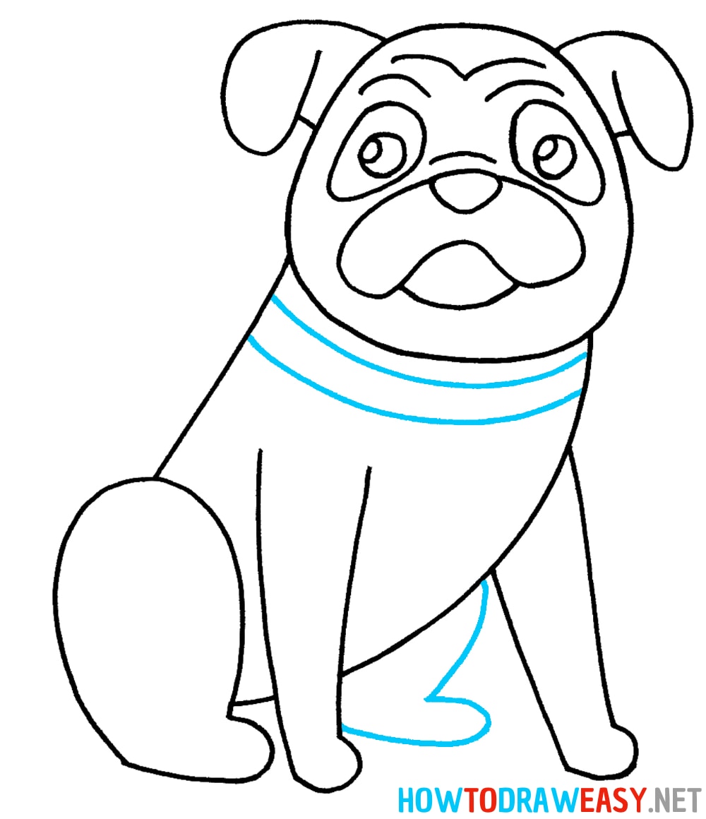 Pug Easy Drawing