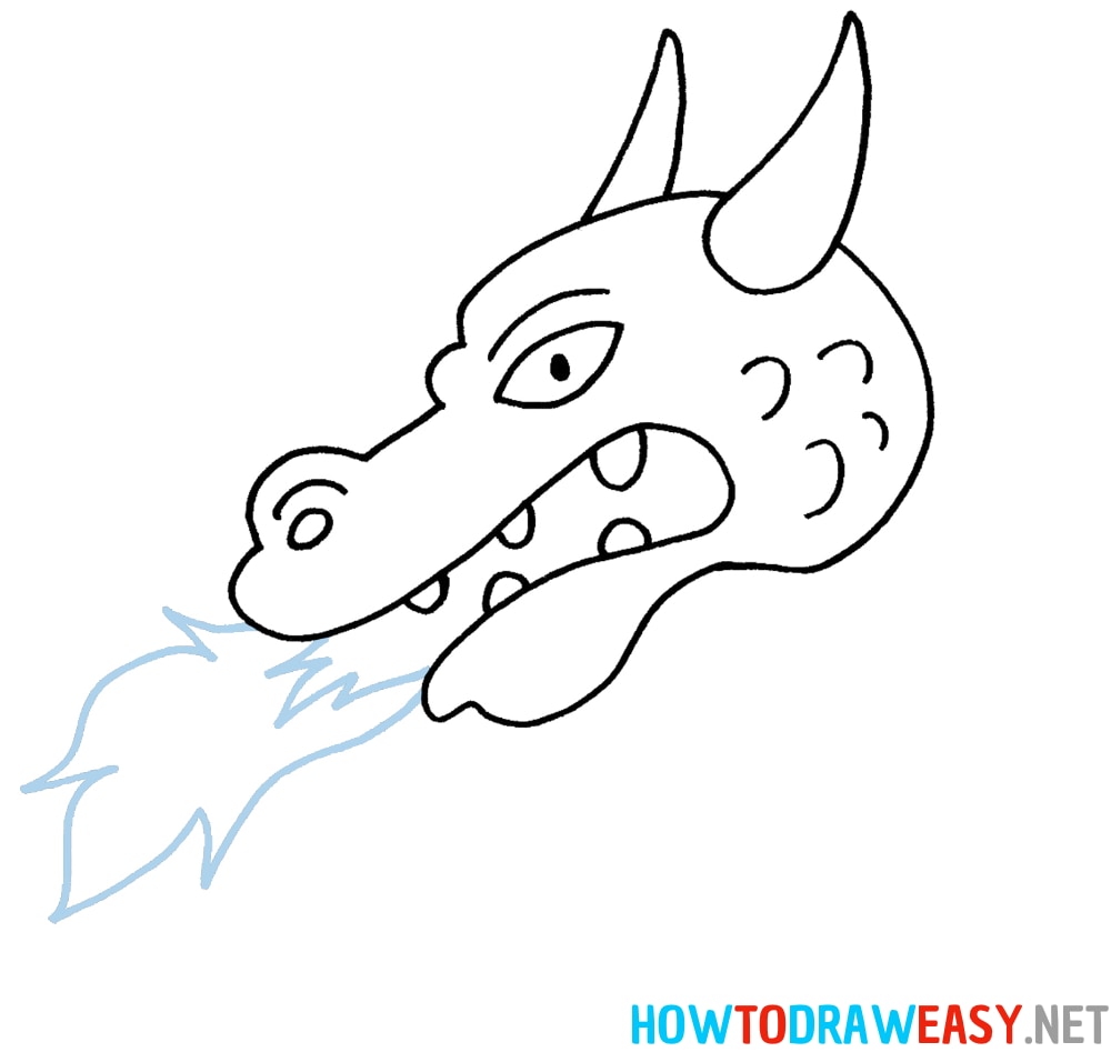 Sketch a Dragon Head