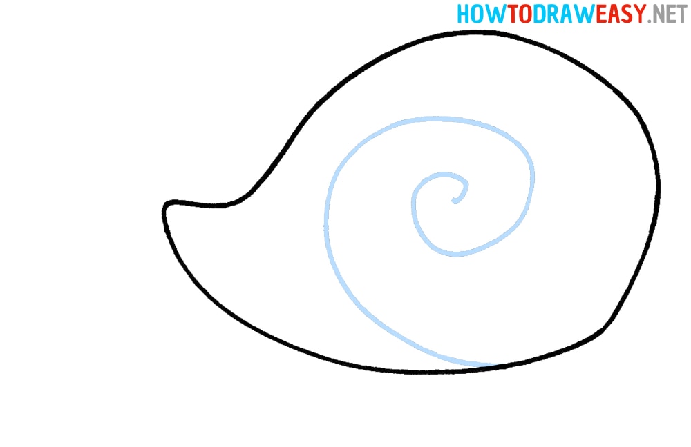 Snail Drawing Easy