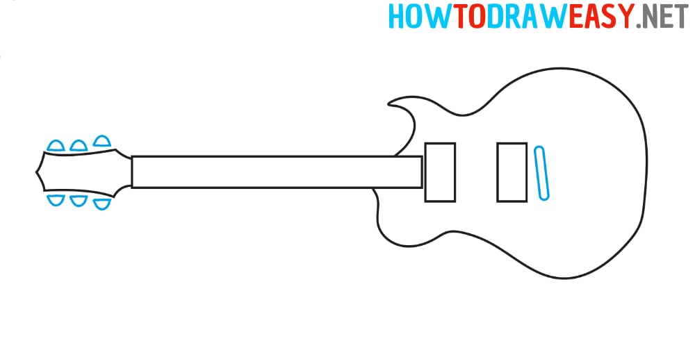 Step by Step How to Draw an Electric Guitar
