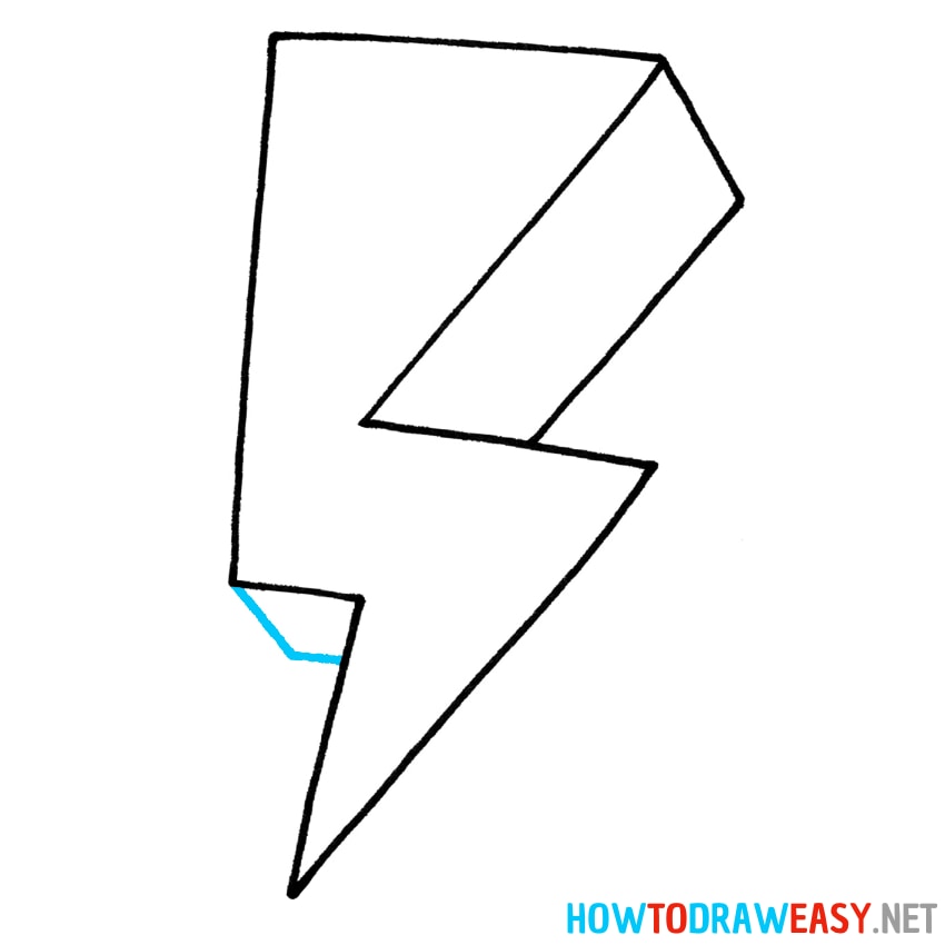 3D Lightning Bolt Sketch