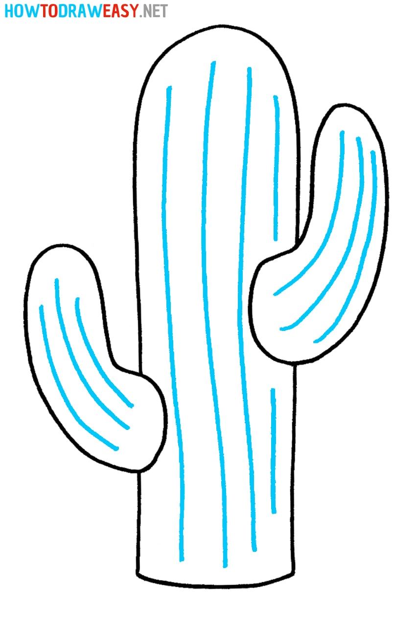 Cactus Drawing Tutorial