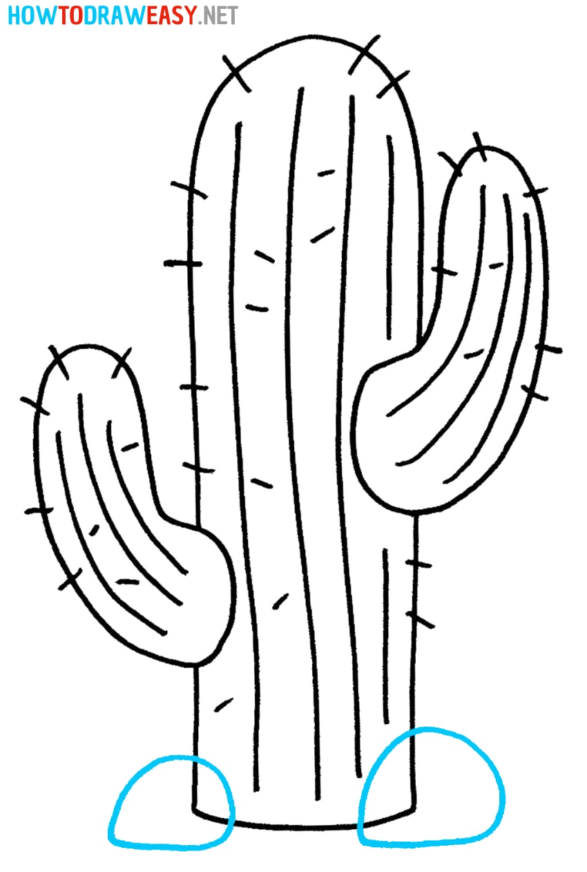 Cactus Easy Drawing