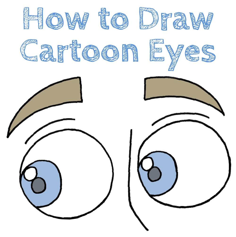 How to Draw Cartoon Eyes Draw for Kids