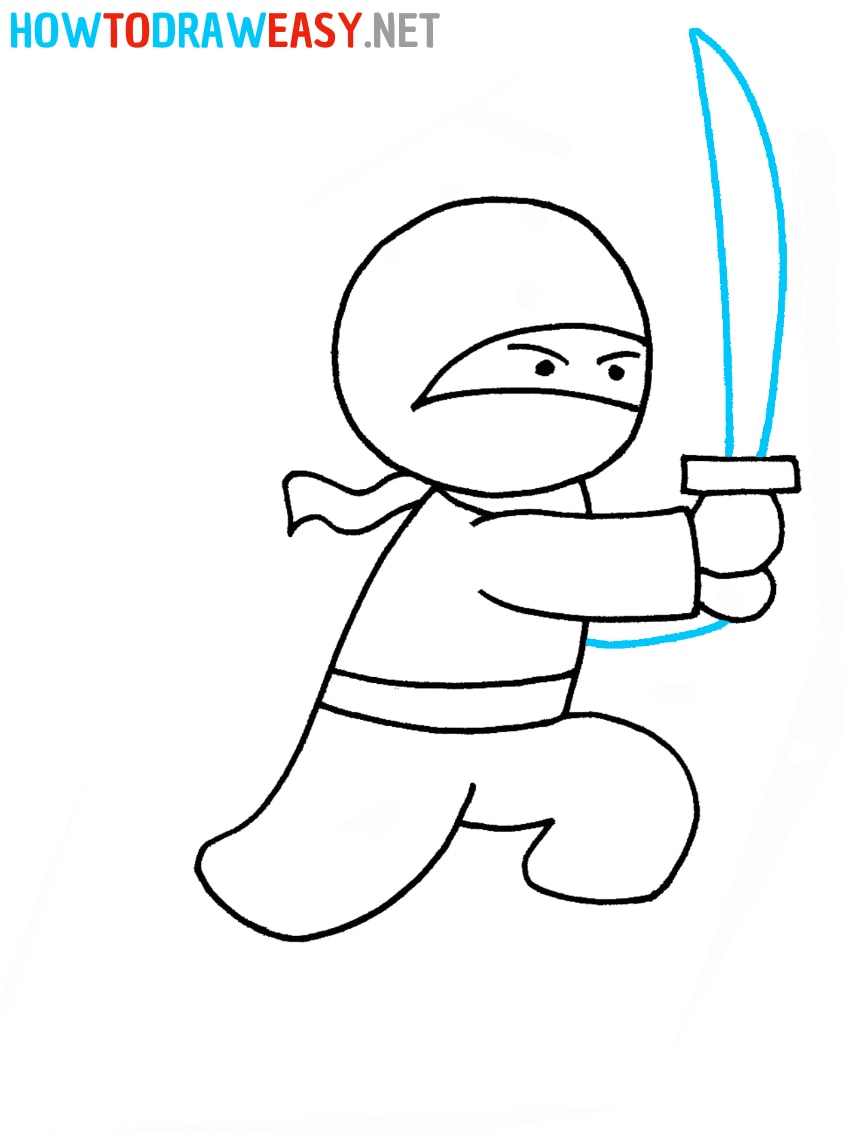 Cartoon Ninja Drawing