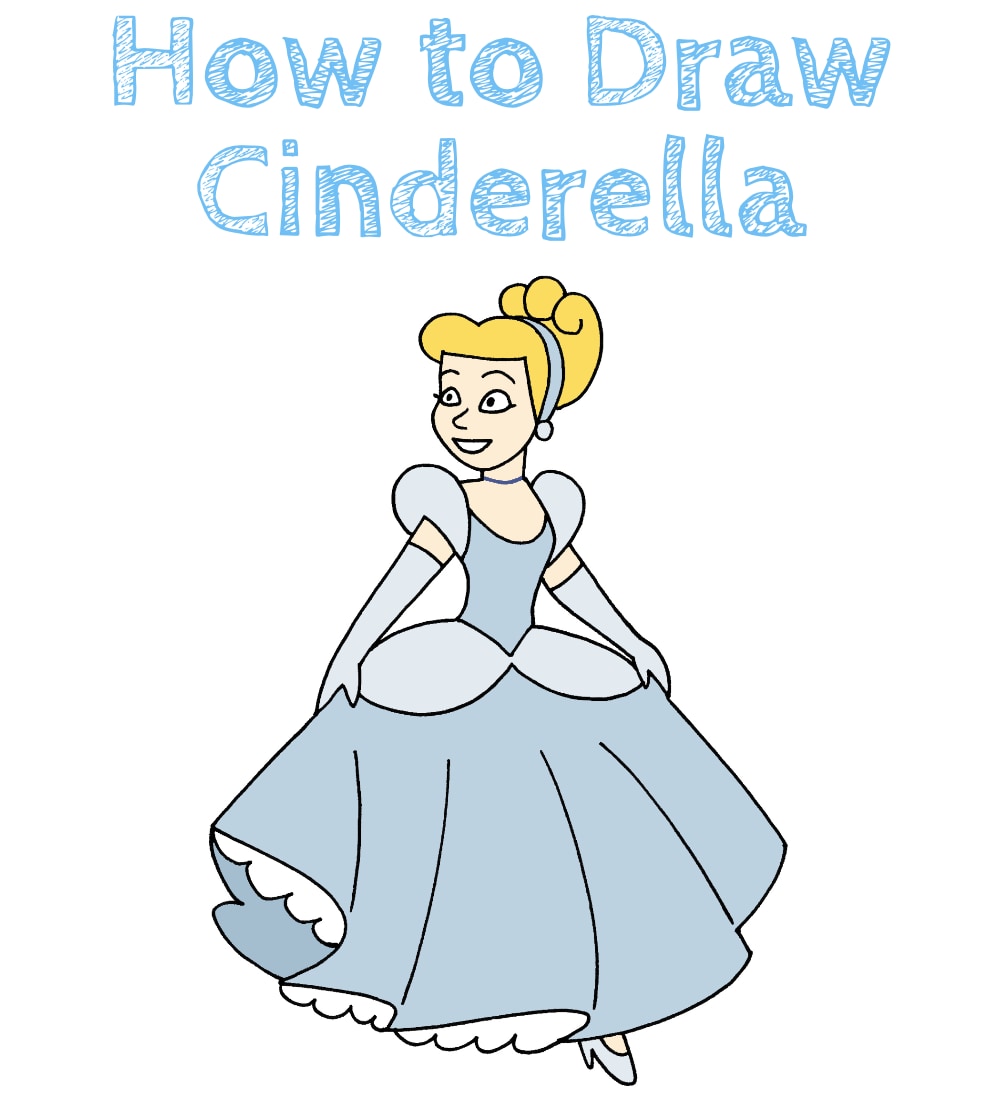 Cinderella Drawing Simple