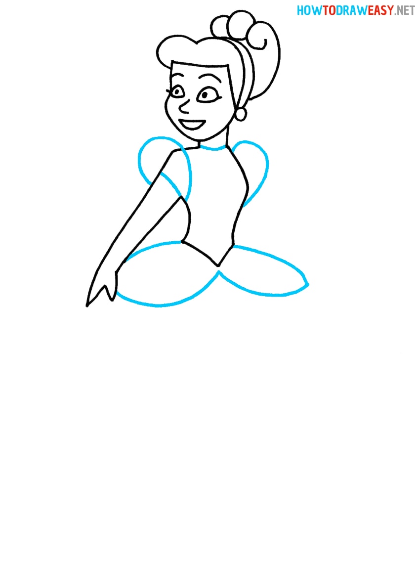 Cinderella Drawing for Kids