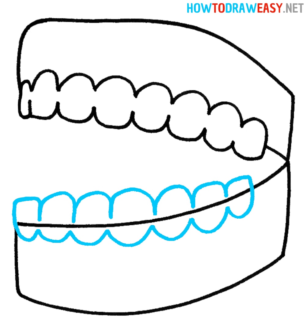 Easy Drawing Teeth