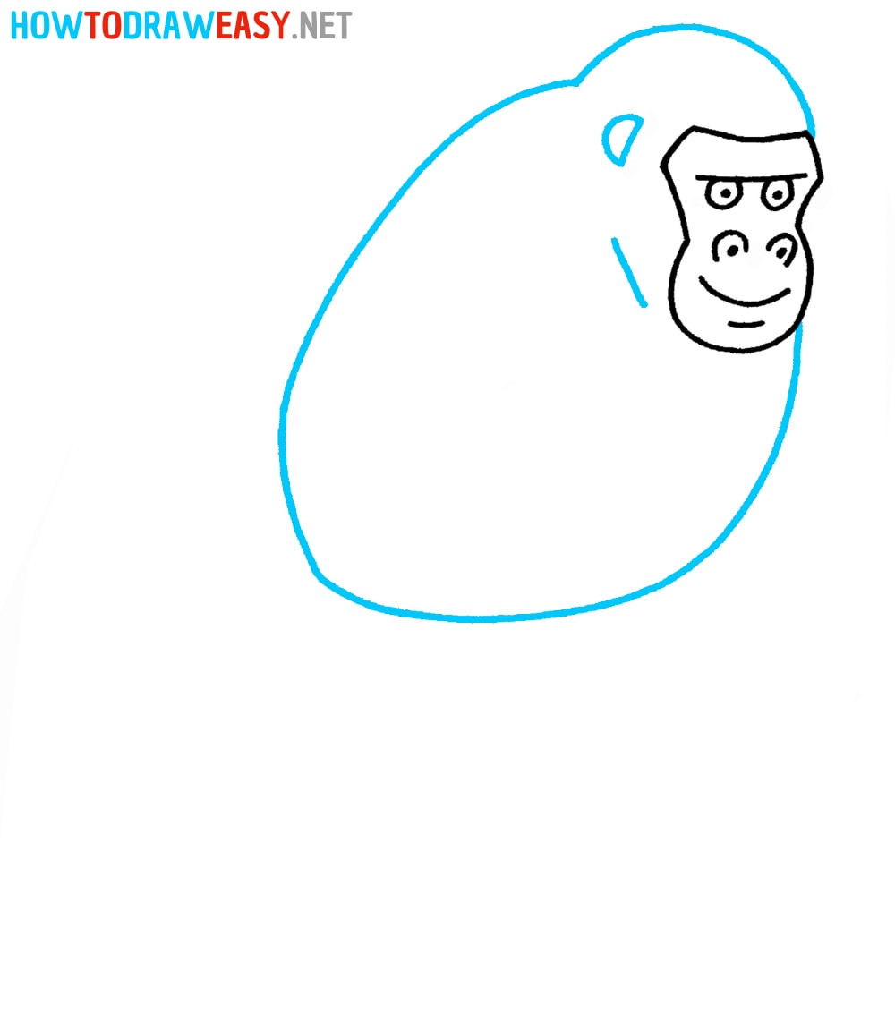 Gorilla Simple Drawing