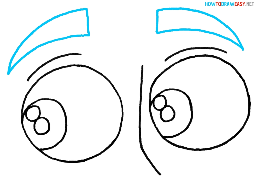 How to Draw Cartoon Eyes Easy