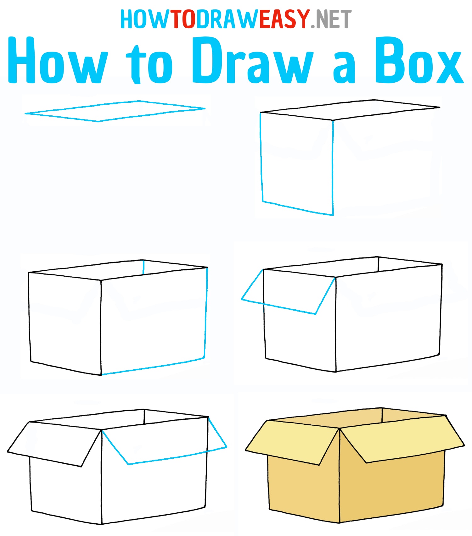How to Draw a Box Step by Step