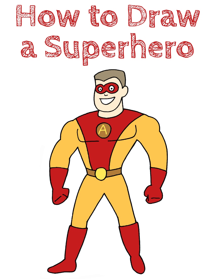 How to Draw a Superhero Easy Step by Step