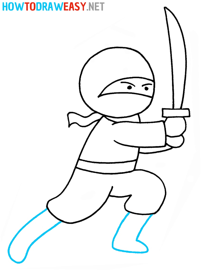 How to Draw an Easy Ninja