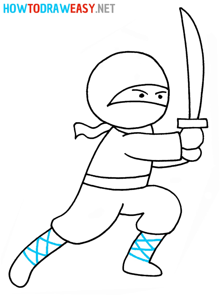 Ninja Drawing Easy