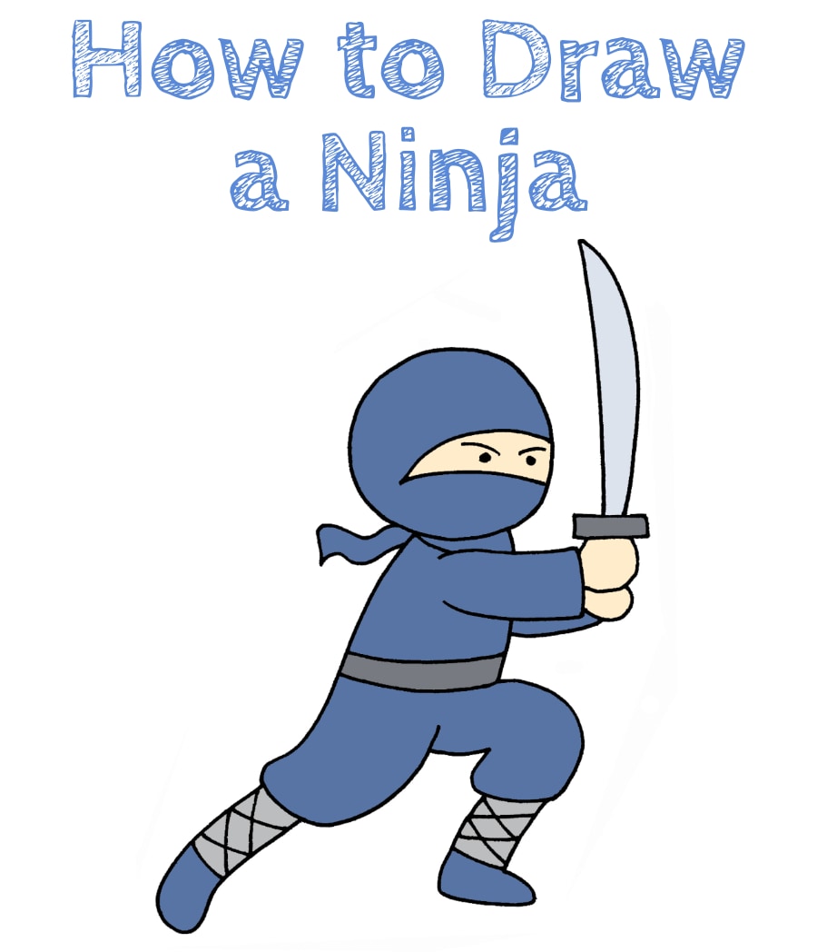 How to Draw a Ninja Draw for Kids