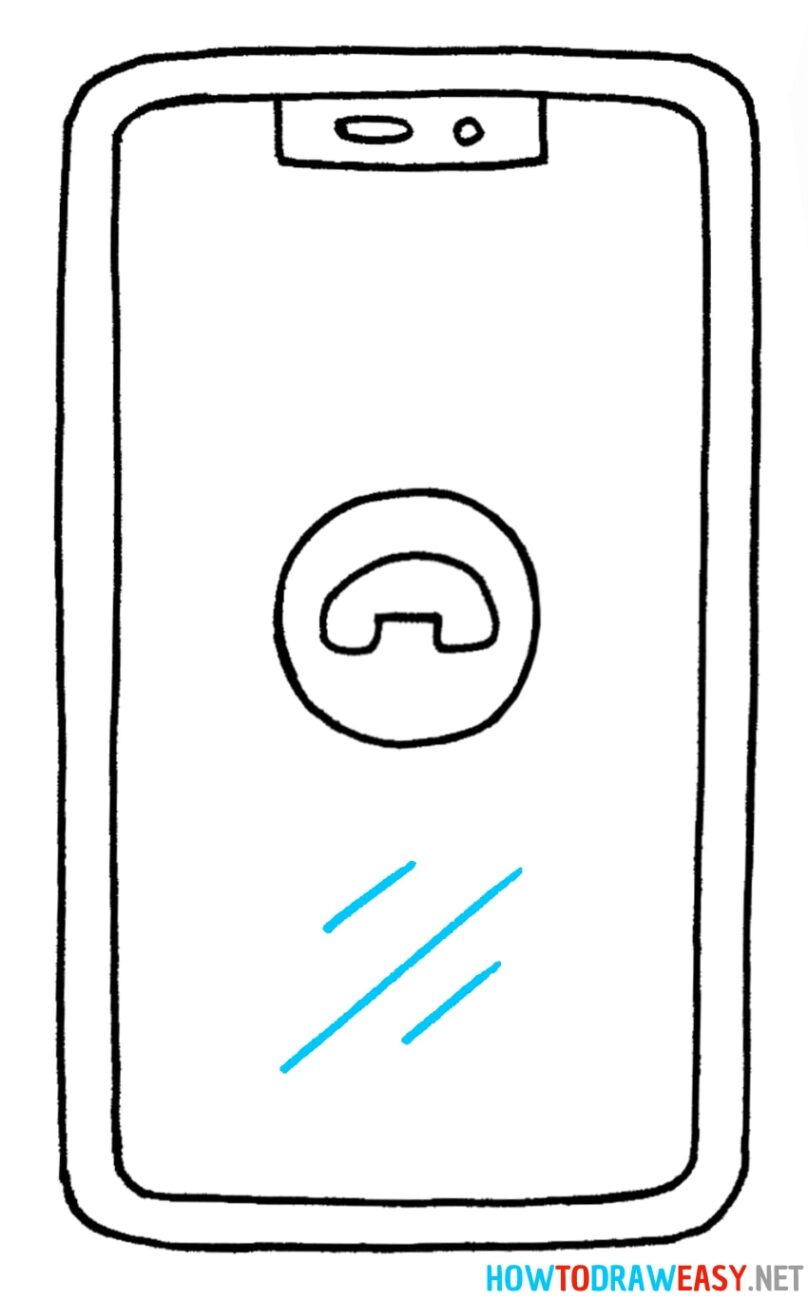 How to Draw a Phone - How to Draw Easy