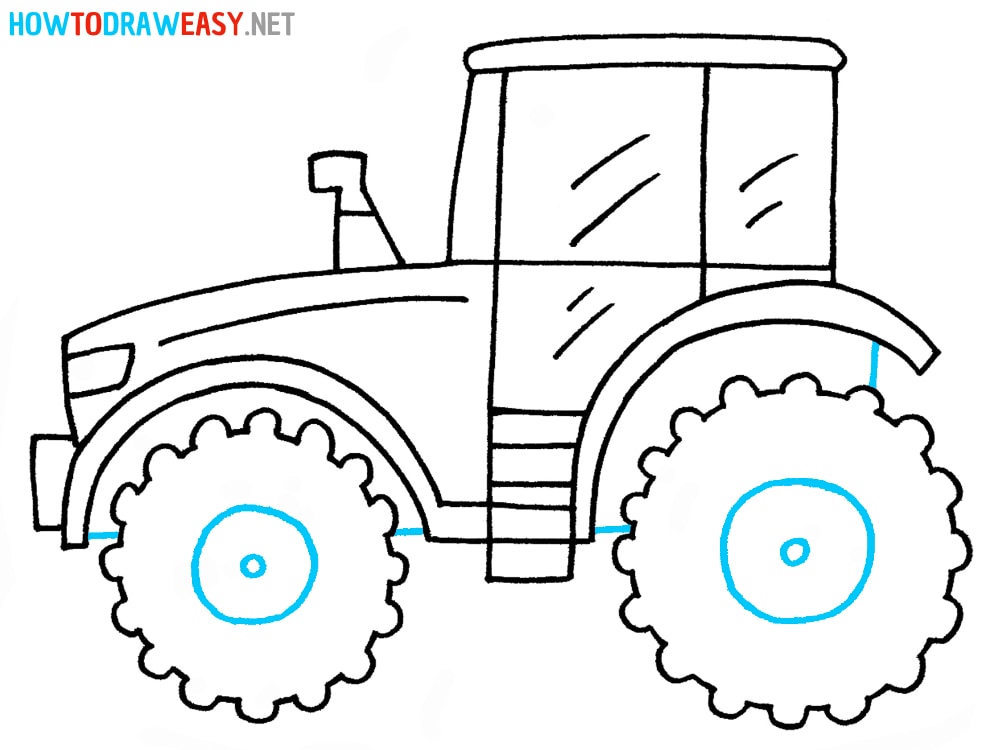 Tractor Easy Drawing