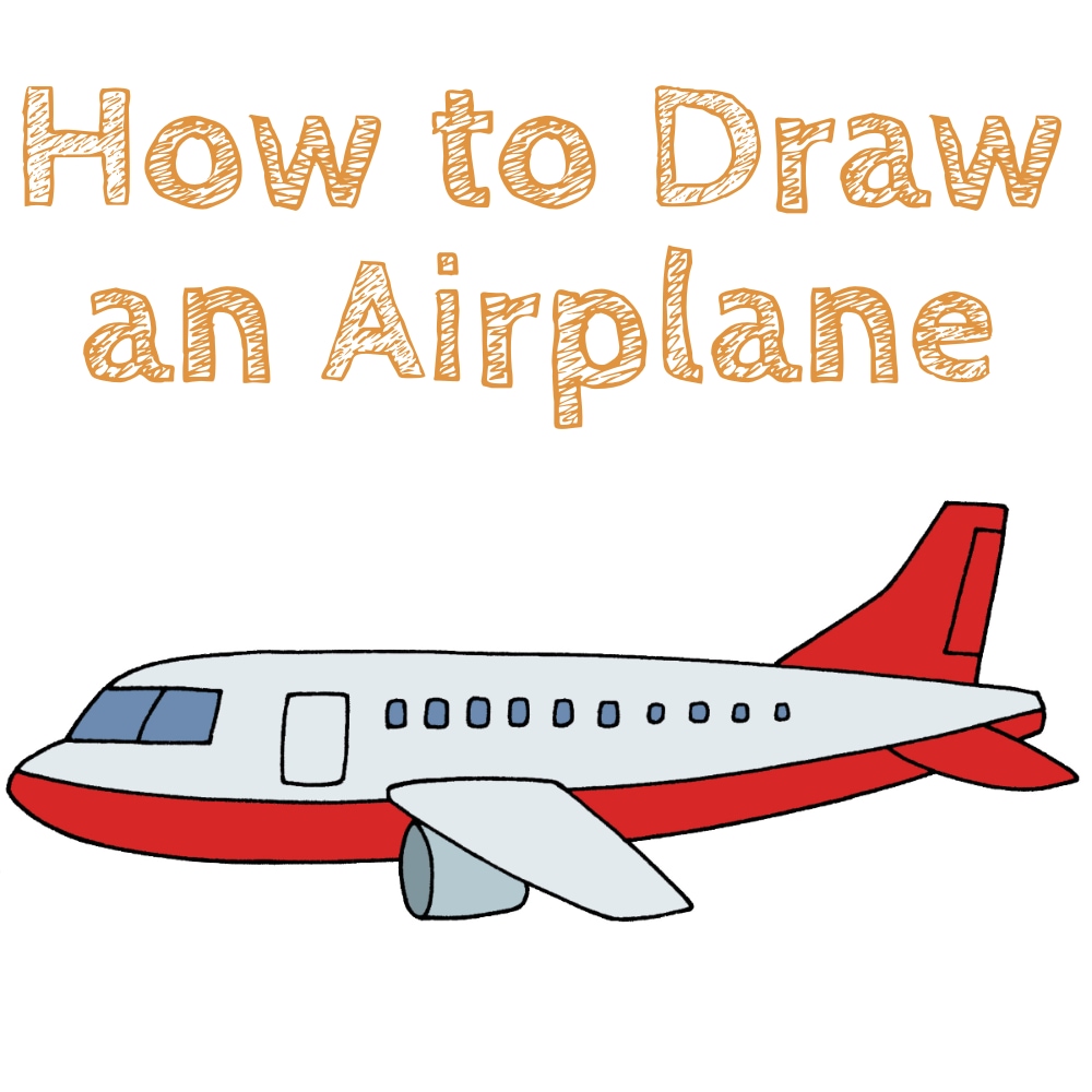Airplane Drawing Tutorial Step by Step