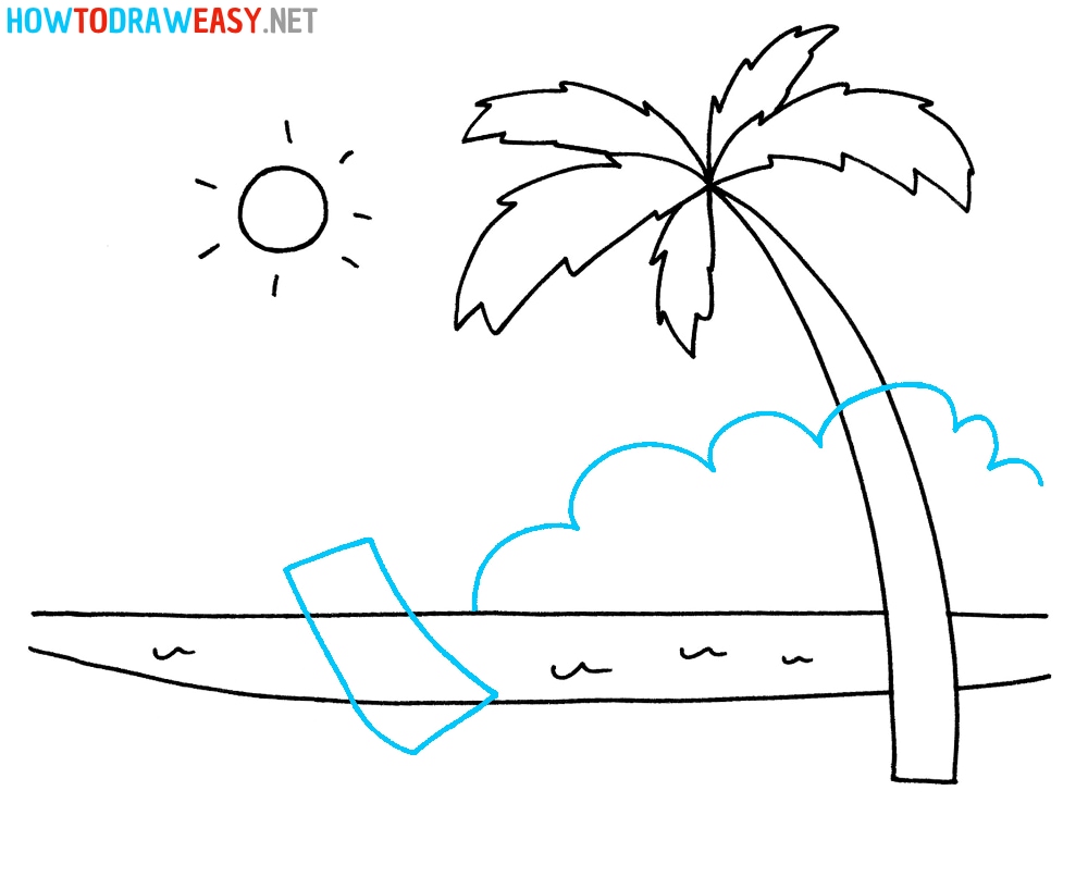 Beach Scene Drawing